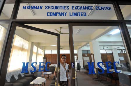 Myanmar Stock Exchange AFP