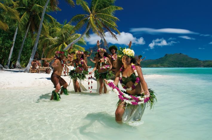 Polynesian Dancers in Tahiti