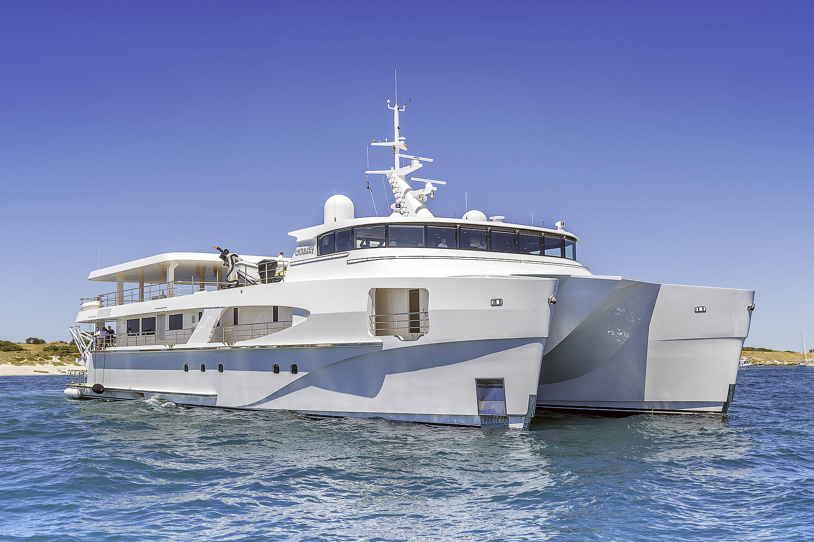 The Superyacht, 'Charley' has been delivered.