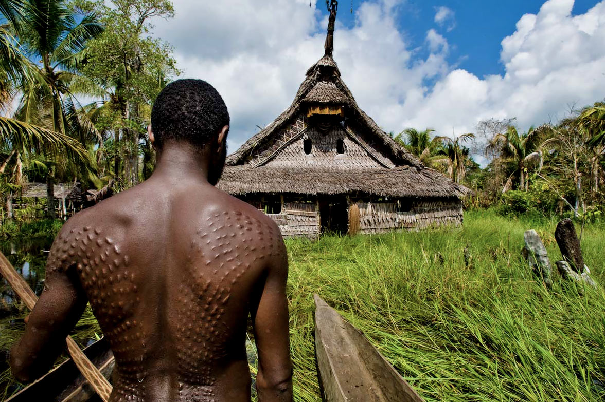 Crocodile men of Papua New Guinea via Seal Superyachts.