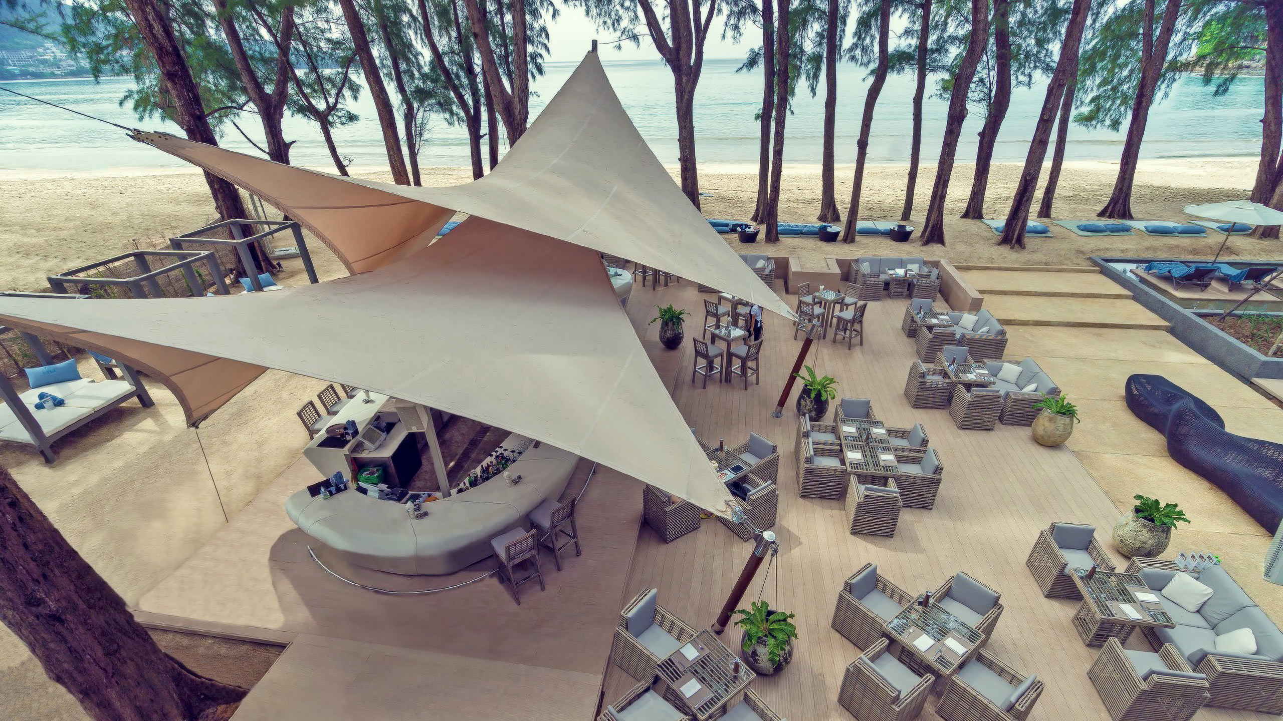 Visit HQ Beach Lounge Phuket Thailand by Superyacht