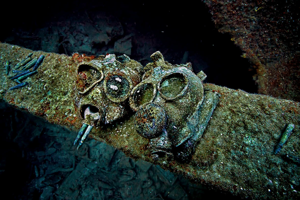 Chuuk Lagoon ww2 masks