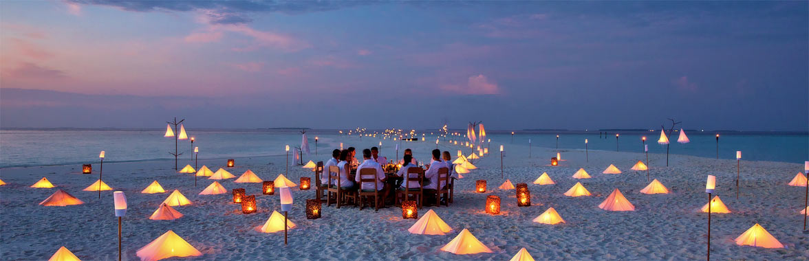 Dining in the Maldives