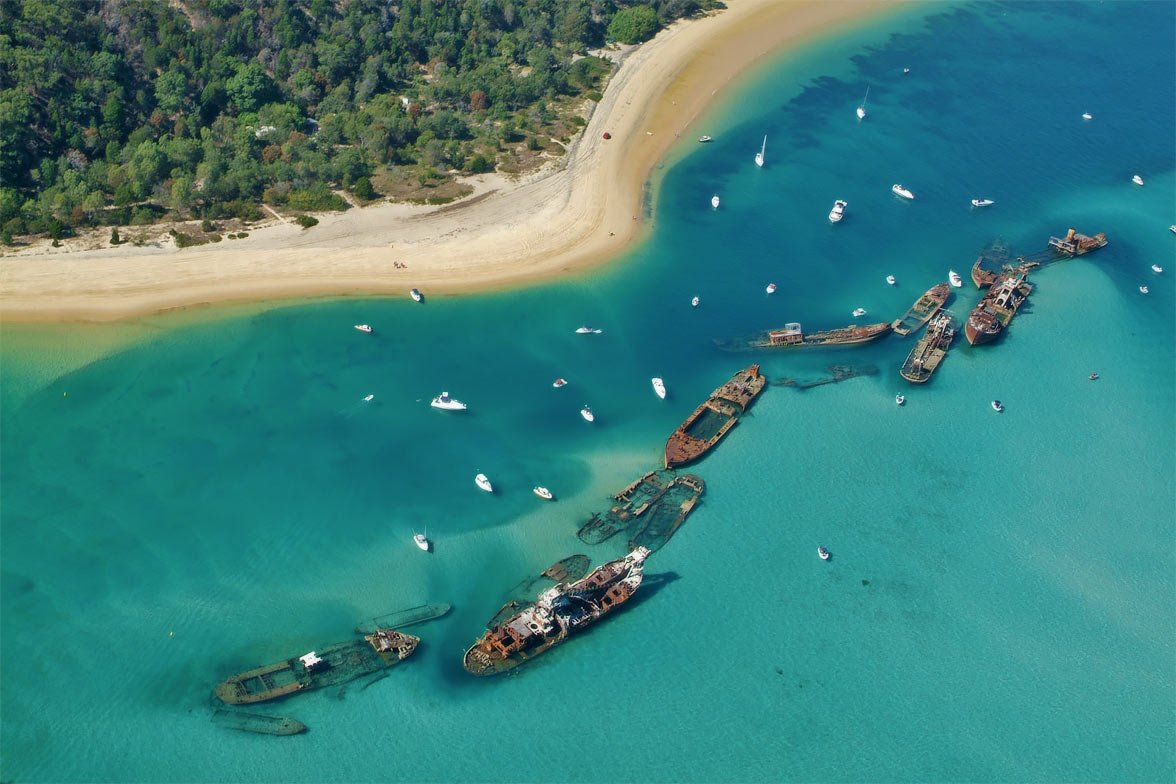 Tangalooma Wrecks, Australia, Superyacht Guide.