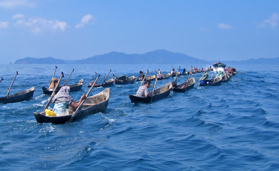 Moken people of Myanmar.