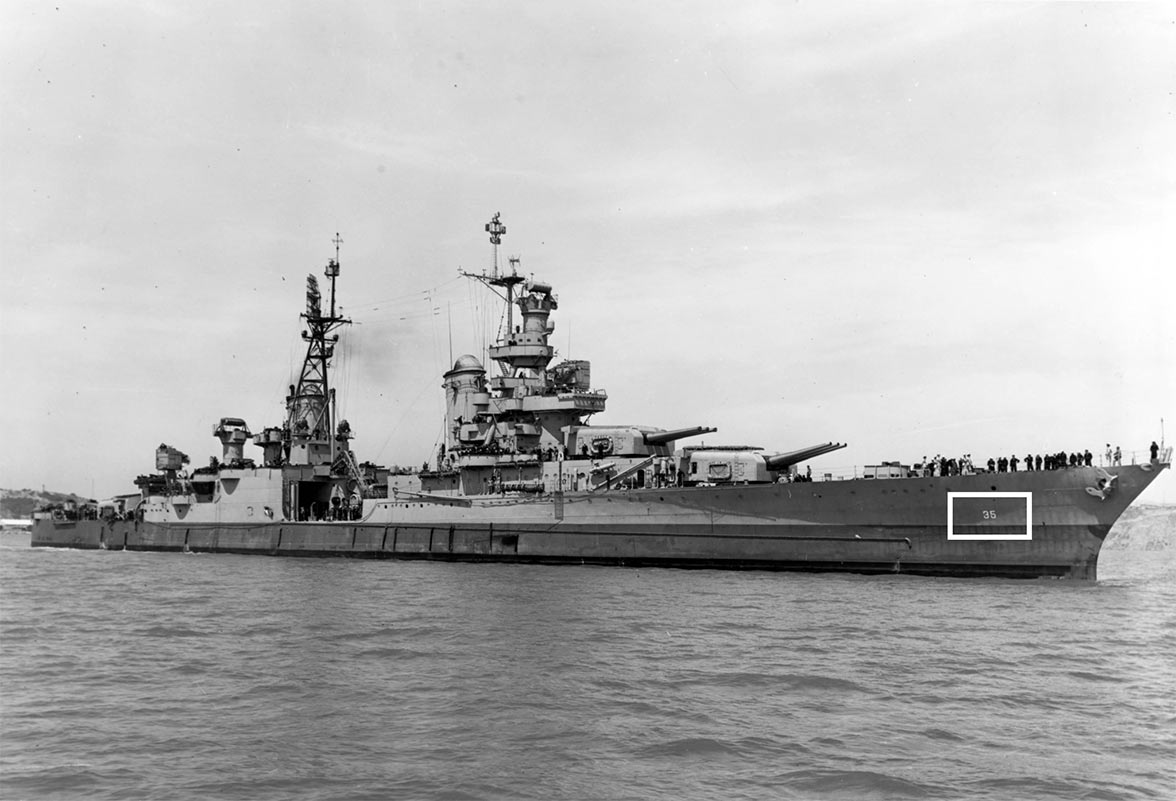 USS Indianapolis from World War II.