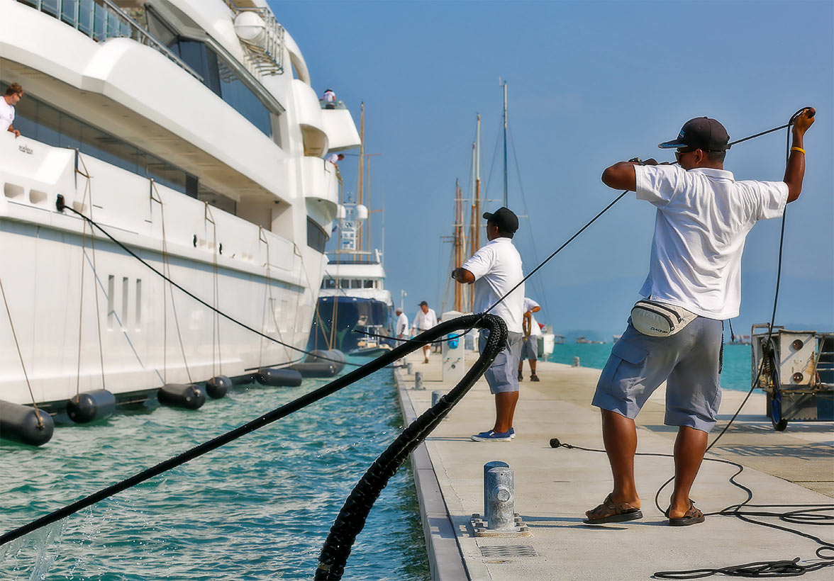 Marina in Phuket, Thailand.