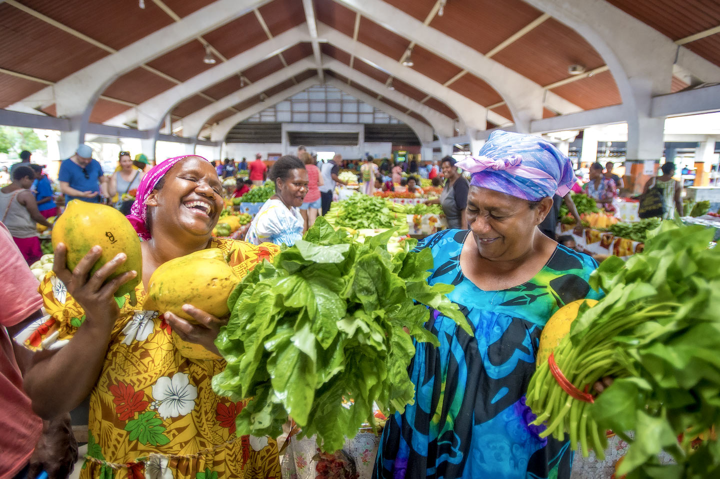 Kirkland, Vanuatu Food market.,