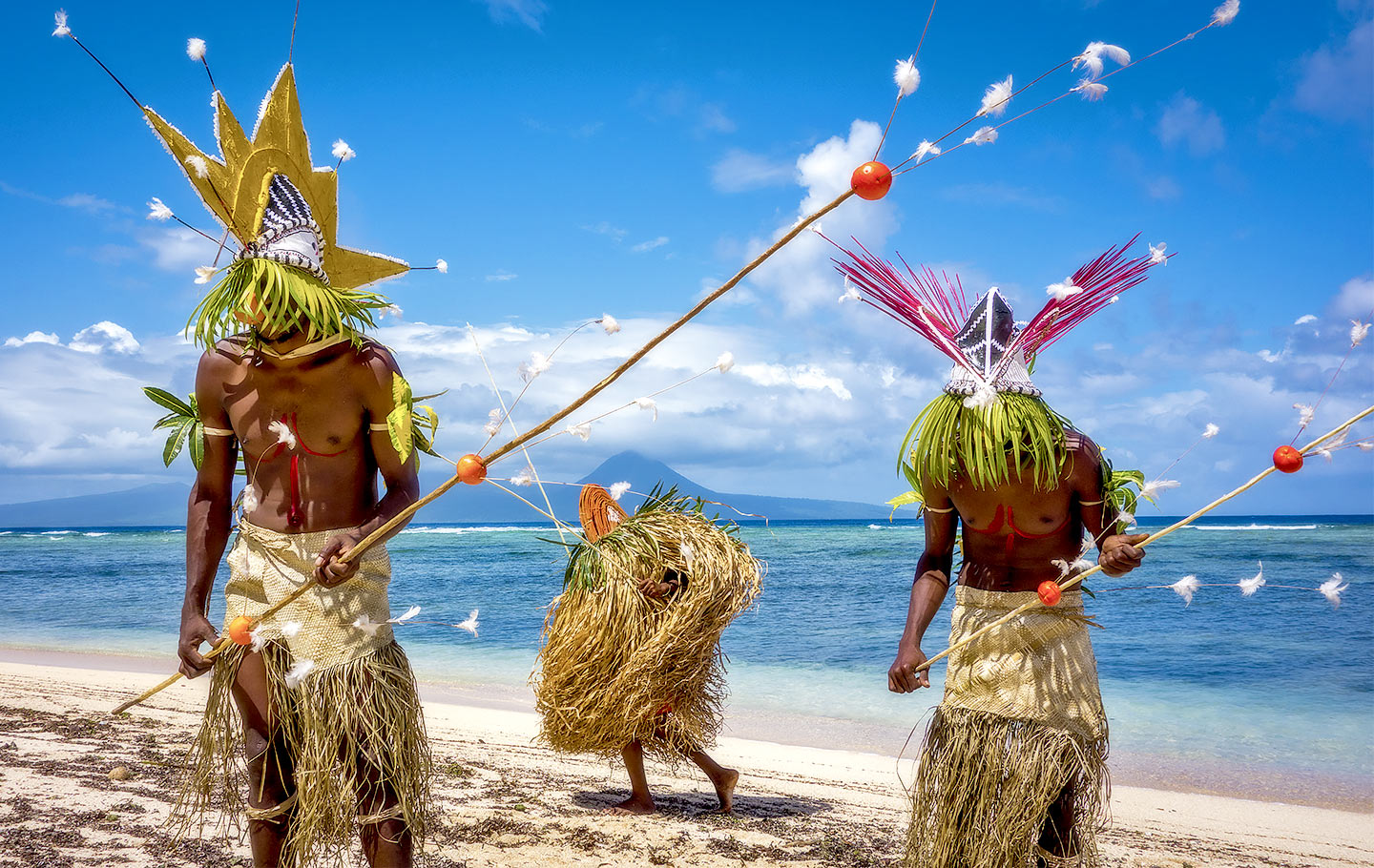 Vanuatu cultural tribal dance festival via superyacht.