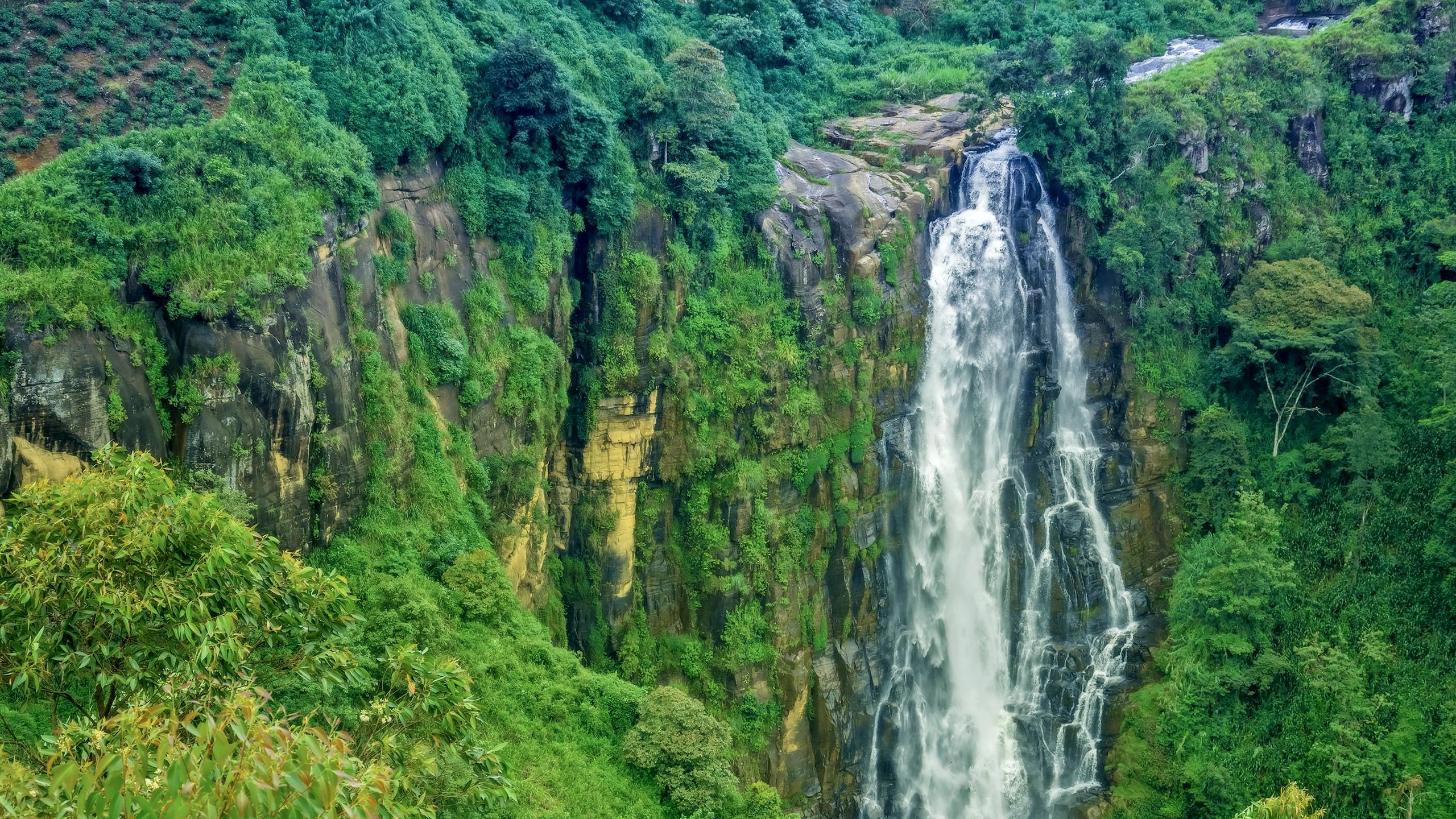 Waterfall in Sri Lanka named Devon Falls.