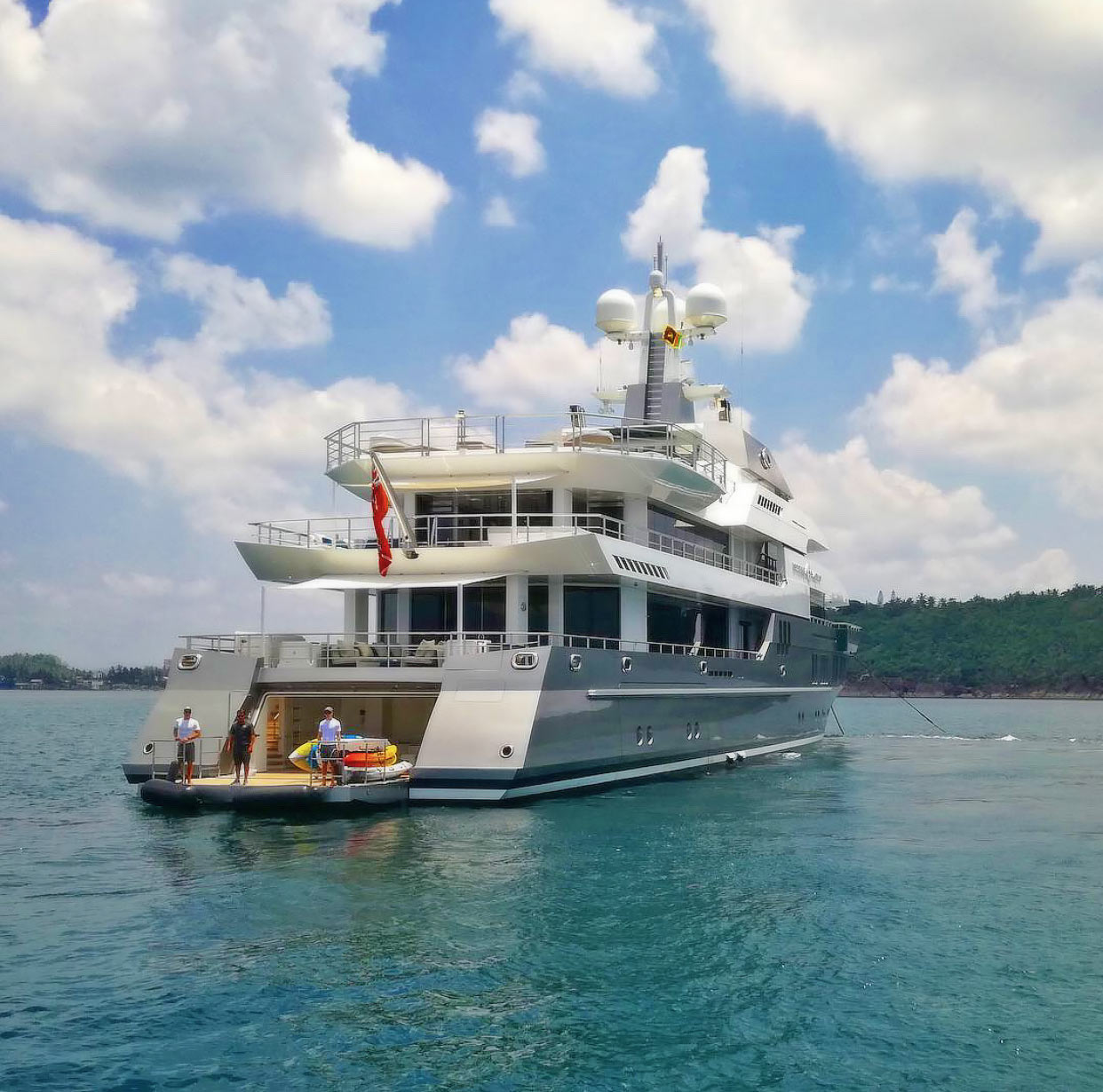 Large Superyacht in Sri Lanka