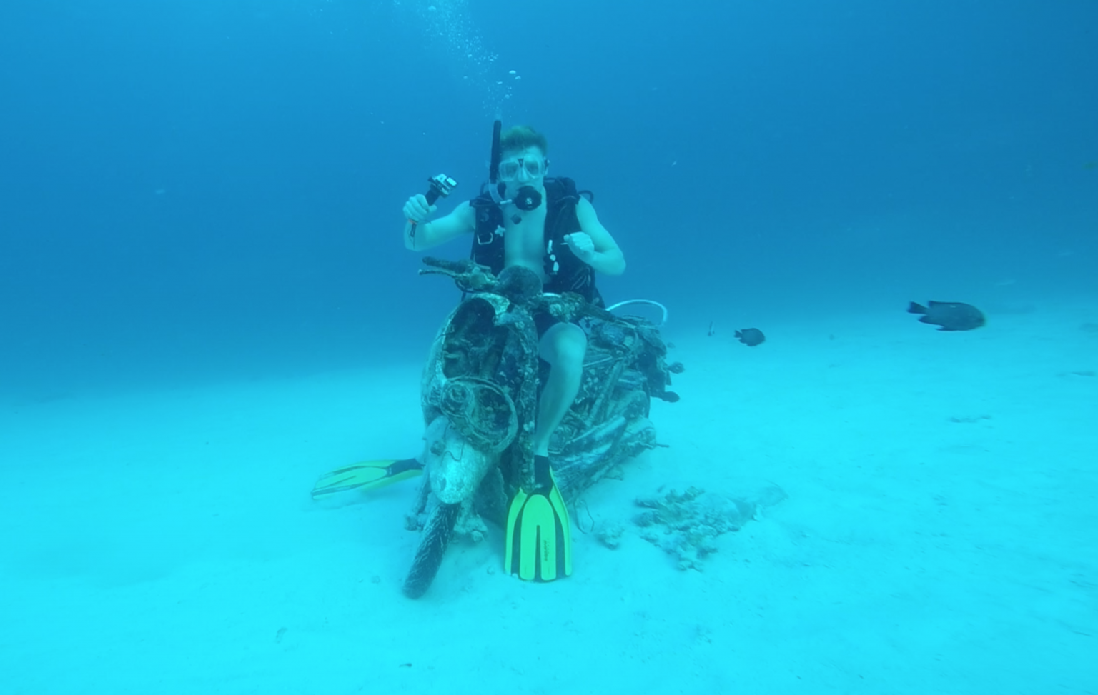 Diving off Koh Racha Yai near Phuket in Thailand